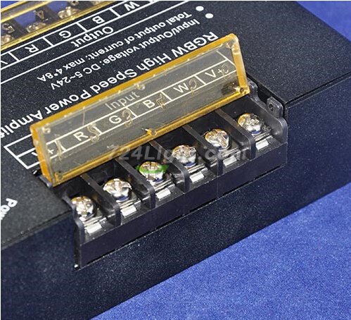 DC5V-24V LED RGBW High Speed Large Current Power Amplifier For LED Strip DC5V