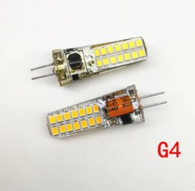 G4 G9 E14 LED Light Bulbs 5W Equivalent to 50W AC 110V-120V / 200-240V, Bi-pin LED Bulb Screw Base Silicone LED Bulbs (10-Pack)