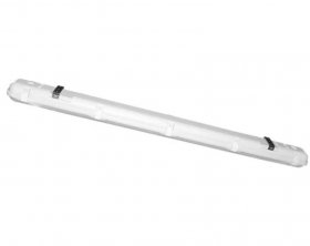 Milky White Cover T8 LED Tube Lights with Striped Clear Tri-proof T8 Tube Fixture for Double Tube