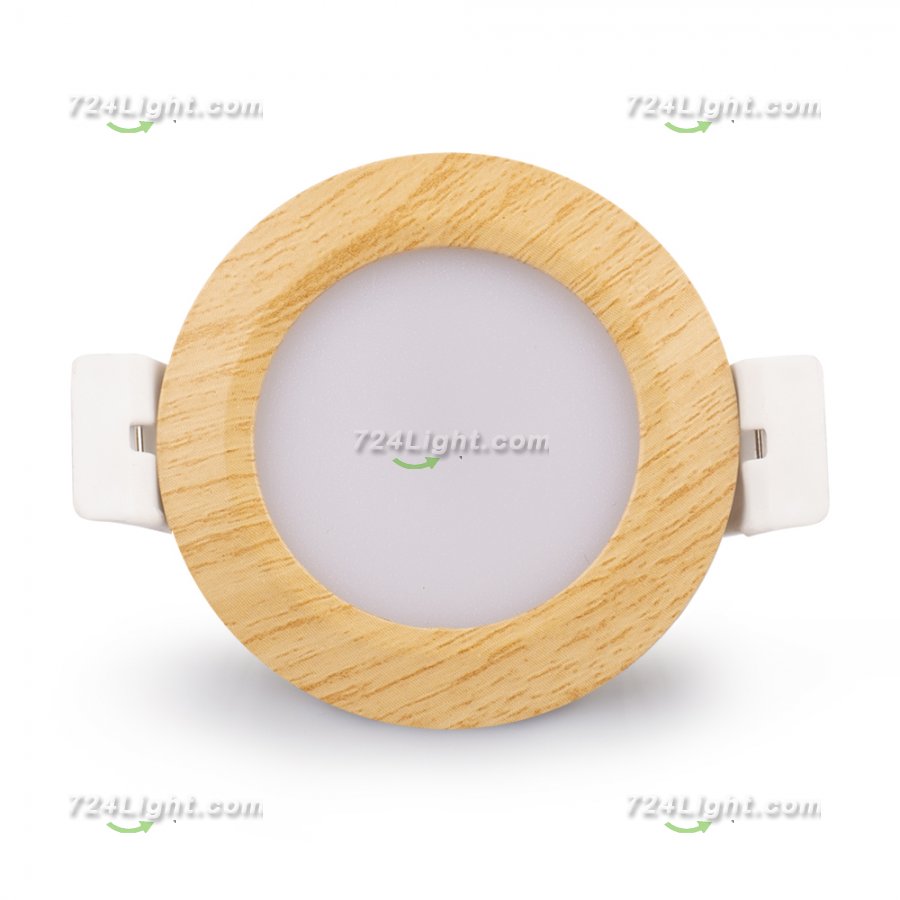5W LED RECESSED LIGHTING DIMMABLE WOOD GRAIN DOWNLIGHT, CRI80, LED CEILING LIGHT WITH LED DRIVER