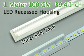 LED Aluminium Profile LED Strip Light Aluminium Profile 1M Super Slim 7mm Rail Aluminium