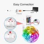 Smart WiFi Led Lights 50ft, Tuya App Controlled Led Strip Lights, Work with Alexa and Google Assistant, Timer Schedule Led Lights Strip, Color Changing Led Lights for Bedroom Party Kitchen