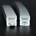 1M/5M/10M/20M Pack of T1010 LED Neon Light Housing Kit with End Caps and Mounting Clips, Flexible Neon Channel Fit for 6mm Wide LED Strip Lights