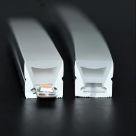 1M/5M/10M/20M Pack of T1010 LED Neon Light Housing Kit with End Caps and Mounting Clips, Flexible Neon Channel Fit for 6mm Wide LED Strip Lights