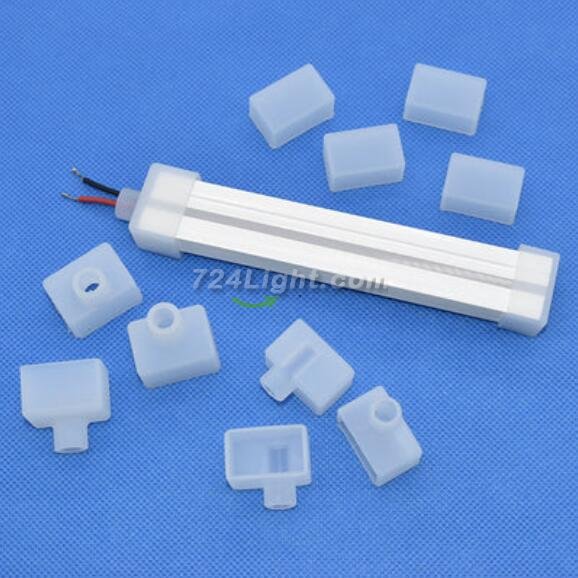 1M/5M/10M/20M Pack of T1220 One Face Edge Lighting LED Neon Light Housing Kit with End Caps and Mounting Clips, Flexible Neon Channel Fit for 12mm Wide LED Strip Lights