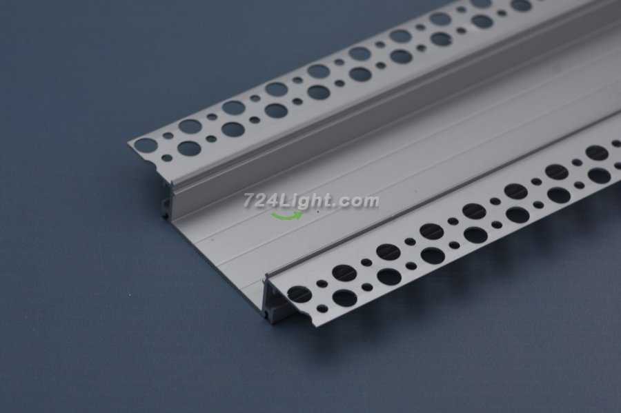 2.5 Meter 98.4â€ Aluminum Recessed LED Corner Strip Channel 104mm x 15.5mm Seamless Led Profile