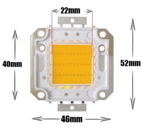 Bridgelux 30W High Power Beads LED Chip 2700 Lumens 45*45mil LED lighting