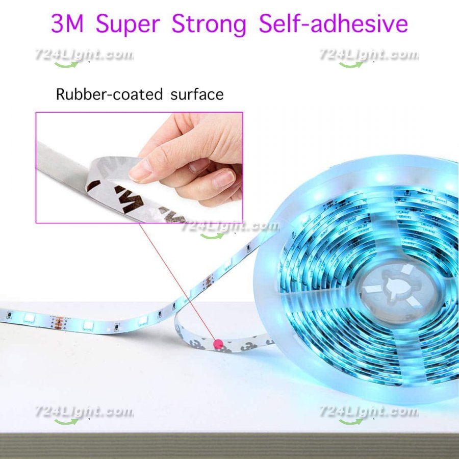 32.8ft Led Lights RGB Led Strip Lights Color Changing Lights with 44 Keys Remote,1 Roll of 32.8ft