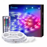 LED Strip Lights, 16.4ft RGB LED Light Strip with Remote Control, 20 Colors and DIY Mode Color Changing Light Strip, Easy Installation LED Lights for Bedroom, Ceiling, Kitchen