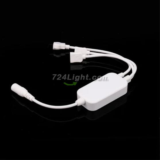 5V-24V DC Wireless ELK6ARGB Bluetooth Music Symphony Controller with Two Outputs for RGB Color Changing LED Flexible Strip Lights