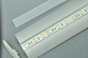 Double Wings LED Aluminium Extrusion Recessed LED Aluminum Channel 1 meter(39.4inch) LED Profile