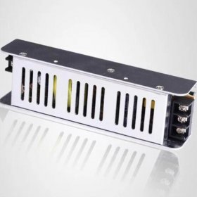 Low Profile Slim Metal House Screw Terminal Adapter Power Supply 110-220V AC to 12V DC