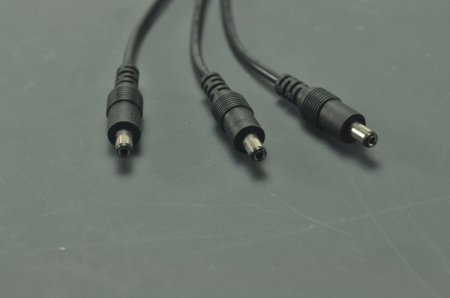 (image for) Compact Power Supply to Splitter Cable LED Light Power Splitter DC 1 to 2 3 5 Adapter With Switch