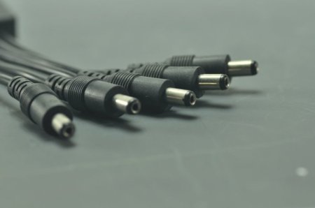 (image for) Compact Power Supply to Splitter Cable LED Light Power Splitter DC 1 to 2 3 5 Adapter With Switch