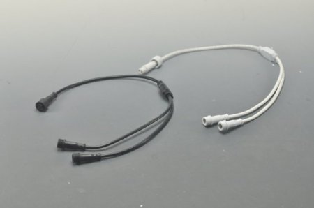 (image for) LED Light Splitter Female 2pin 1 to 2 Male Adapter Connector Cable 43cm
