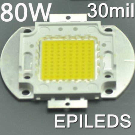 (image for) EPILEDS 80W High Power LED Chip Light 6400 Lumens 30*30mil Chip LED Light