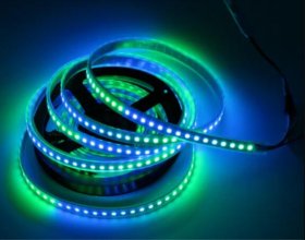 DC 5V SK6812 Individually Addressable LED Strip Light 5050 RGB 6.6 Feet (200cm) 144LED/Meter LED Pixel Flexible Tape White PCB