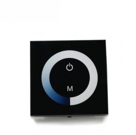 12V-24V DC TM06 Wall Panel Touchable Color Ring LED Dimmer Controller for Single Color LED Strips