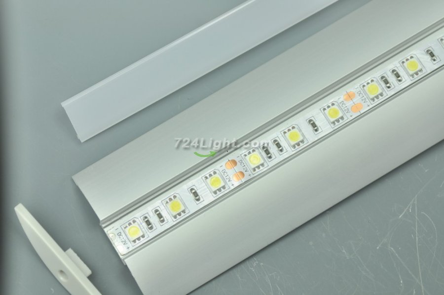 Double Wings LED Aluminium Extrusion Recessed LED Aluminum Channel 1 meter(39.4inch) LED Profile