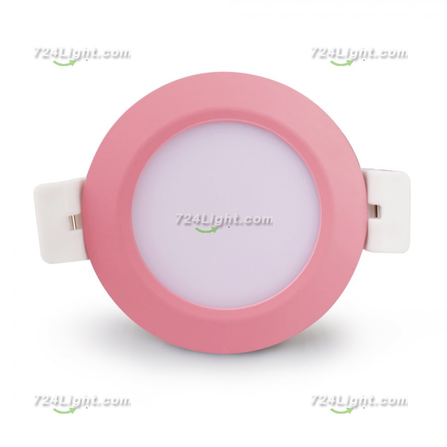 5W LED RECESSED LIGHTING DIMMABLE PINK DOWNLIGHT, CRI80, LED CEILING LIGHT WITH LED DRIVER