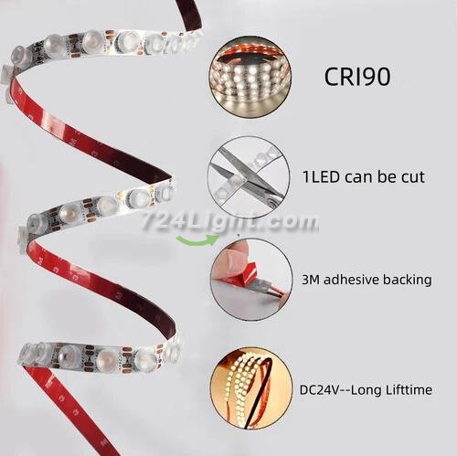 LED Wall Washer Flexible Strip Light 5Meters (16.4ft) SMD3030-42LEDS 18W 1800LM Per Meter DC24V Multi Color Temperature Available Non-waterproof LED Tape Light
