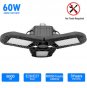 LED Garage Light 60W CRI 80 6000LM 6000K Deformable E26/E27 Base LED Ceiling Light for Garage