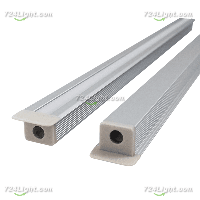 1009 aluminum groove 10mm wide 9mm high with edge embedded line light hard light bar aluminum groove shell kit