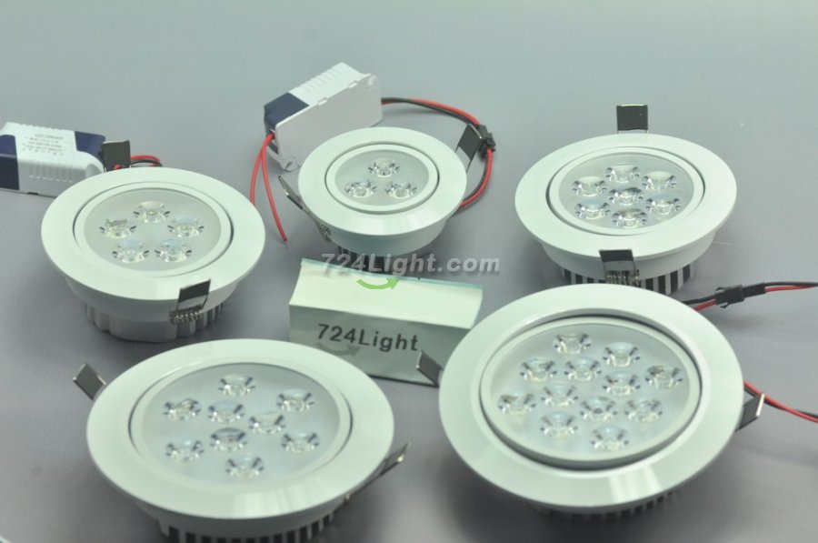 7W CL-HQ-02-7W LED Ceiling light Cut-out 90mm Diameter 4.3" White Recessed Dimmable/Non-Dimmable LED Downlight