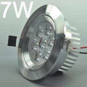 7W CL-HQ-01-7W LED Ceiling light Cut-out 91mm Diameter 4.3" Silver Recessed Dimmable/Non-Dimmable LED Downlight