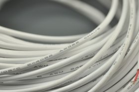 Wholesale White Jacketed LED Extension Cable Wire Cord 2Pin Line Free Cutting 1M - 100M (3.28foot - 328foot) 22AWG for led strips single color 3528 5050 Strip Lighting