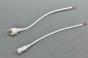 Waterproof White LED Strip DC Connector Female and Male 5.5mm x 2.5mm(2.1mm) For strip light power supply connector