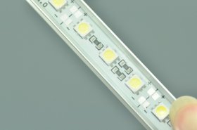 0.3meter 12V Waterproof Strip light 11.8inch 5050 Rigid LED Strips Bar Aluminium Profile Rigid Strip Light