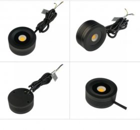 2Pack 5W Waterproof LED Puck Light IP65 Rated LED Undercabinet Light Dimmable Outdoor LED Wall Light