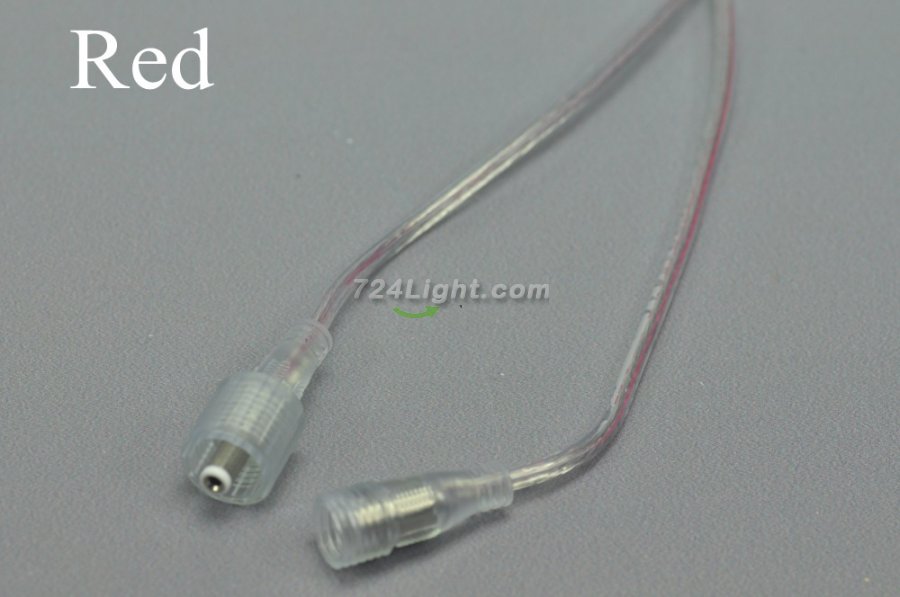 Wholesale LED Strip Waterproof DC Connector Female and Male 5.5mm x 2.1mm(2.5mm) For strip light power supply connect Transparent