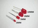 50pcs Pack 8mm LED Pre Wired light 3V/6V/12V/24V 20cm F10 Straw Hat Round Top Bulbs Light Lamp for DIY Car Boat Toys Party lighting Project