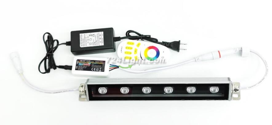 20'' RGBW SMD5050 24V 36W LED Wall Washer Light, Tempering Glass Cover IP67 Waterproof Grade,Energy Saving Linear Strip Light Supplies for Bridge, Hotel, Mega Bar Christmas Advertising Boards, Billboard,Building Commercial Lighting