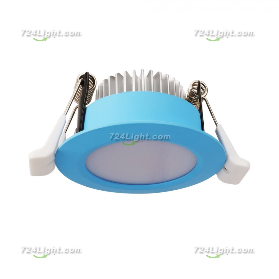 5W LED RECESSED LIGHTING DIMMABLE BLUE DOWNLIGHT, CRI80, LED CEILING LIGHT WITH LED DRIVER