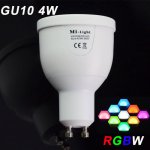 85-265V Milight 2.4G Wireless GU10 4W RGBW LED Bulb Lamp RGB+White RGB+Warm White LED Bulb