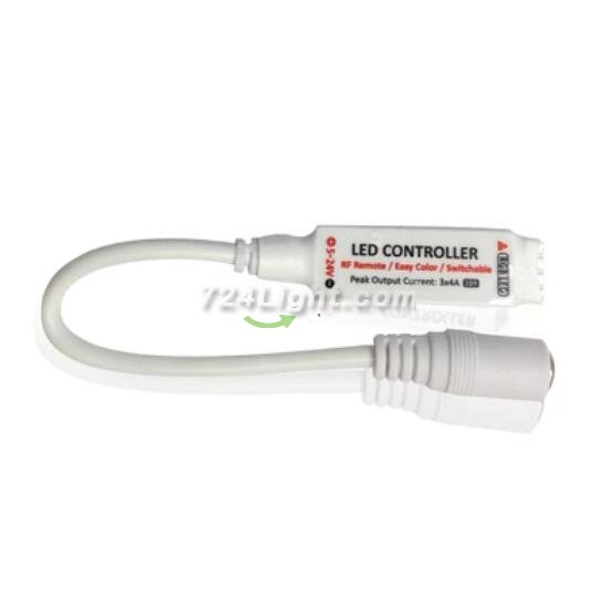 DC5-24V 12A RGB LED Dimmer Controller with Mini RF Wirelless 17keys Remote Controller for SMD5050 3528 RGB LED Strip Lights