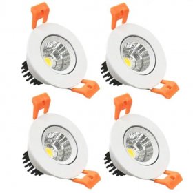 3W Dimmable LED Downlight CRI80 COB LED Ceiling Light Cut-out 2in/51mm 25W Halogen Bulbs Equivalent