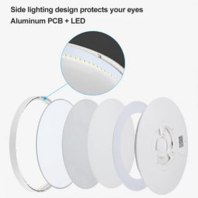 18.9 Inch 36W Ultrathin Modern LED Ceiling Light for Bedroom, Kitchen, Bathroom