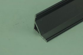0.5 meter 19.7" Black LED U Rectangle Aluminium Channel PB-AP-GL-005-B 16 mm(H) x 16 mm(W) For Max Recessed 10mm Strip Light LED Profile