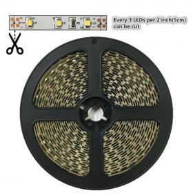 12V Dimmable SMD3528-300 Flexible LED Strips 60 LEDs Per Meter 8mm Width 300lm Per Meter