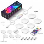 Hexagon Lights Smart App Control RGB Hexagon LED Lights for Wall or Desktop with Music Sync for Gaming Room Streaming Decor