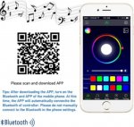 RGB/RGBW LED Strip Light Bluetooth Controller Phone APP Control for 5050 3528 RGB RGBW LED Strip Lights (Suitable for iOS & Android System)