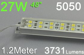 1.2meter Double Row Waterproof LED Strip Bar 48inch 5050 Rigid LED Strip 12V With DC connector 168LEDs