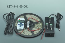 Mini Single color LED Strip Kit with 8 Keys Dimmer Controller 5050 3528 Multi-Mode Strip light Kits