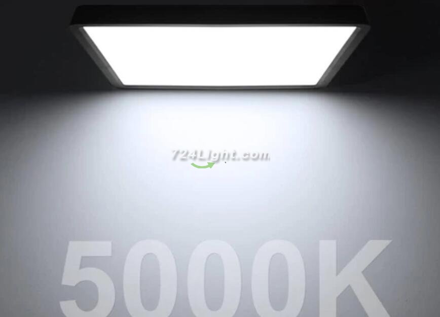 LED Ceiling Light Fixture Flush Mount, 12 Inch 24W, Indoor LED Ceiling Lights, 3200LM Bright Square LED Ceiling Light, Flat Slim Lighting Fixture for Bedroom Stairwell Hallway Kitchen