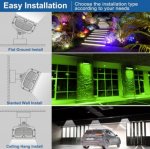 3pcs Pack LED RGB Wall Washer Lights with Remote Controller, 36W Waterproof Color Changing Wall Washer LED Light for Outdoor/Indoor Lighting Projects, Hotels, Building Wall Decorations