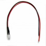 50pcs Pack 10mm LED Pre Wired light 3V/6V/12V/24V 20cm F10 Straw Hat Round Top Bulbs Light Lamp for DIY Car Boat Toys Party lighting Project